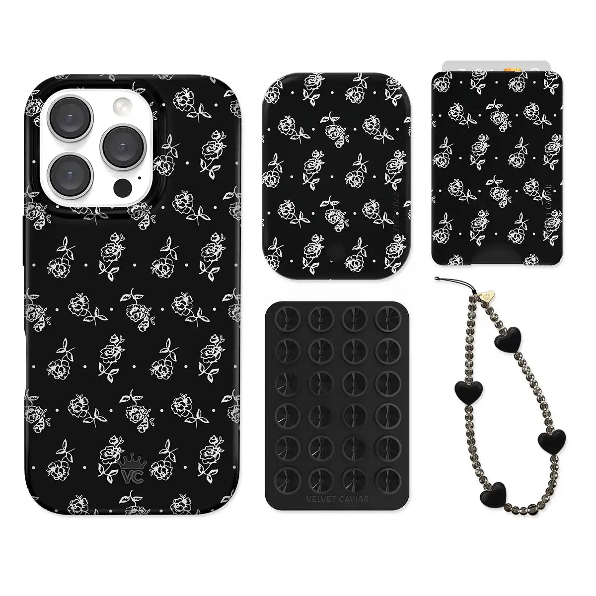 Vintage Roses iPhone Bundle Set - Wallet