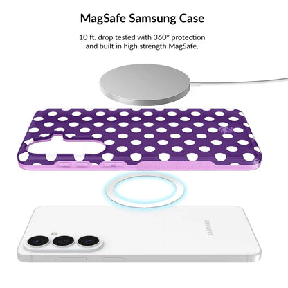 Violet Glow Polka Dot Samsung Bundle Set
