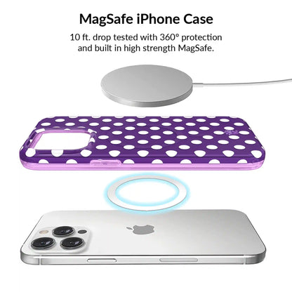Violet Glow Polka Dot iPhone Bundle Set