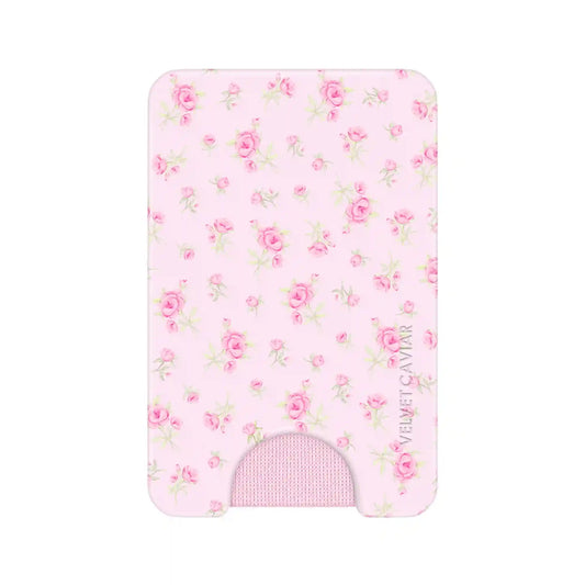 Dainty Pink Floral MagSafe Wallet