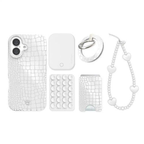 White Croc iPhone Bundle Set