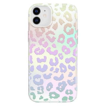 White Opal Leopard iPhone Case