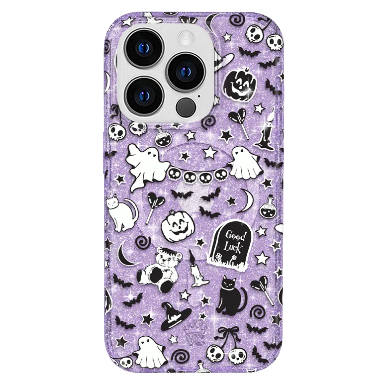 Witchy Lilac Glitter iPhone Case