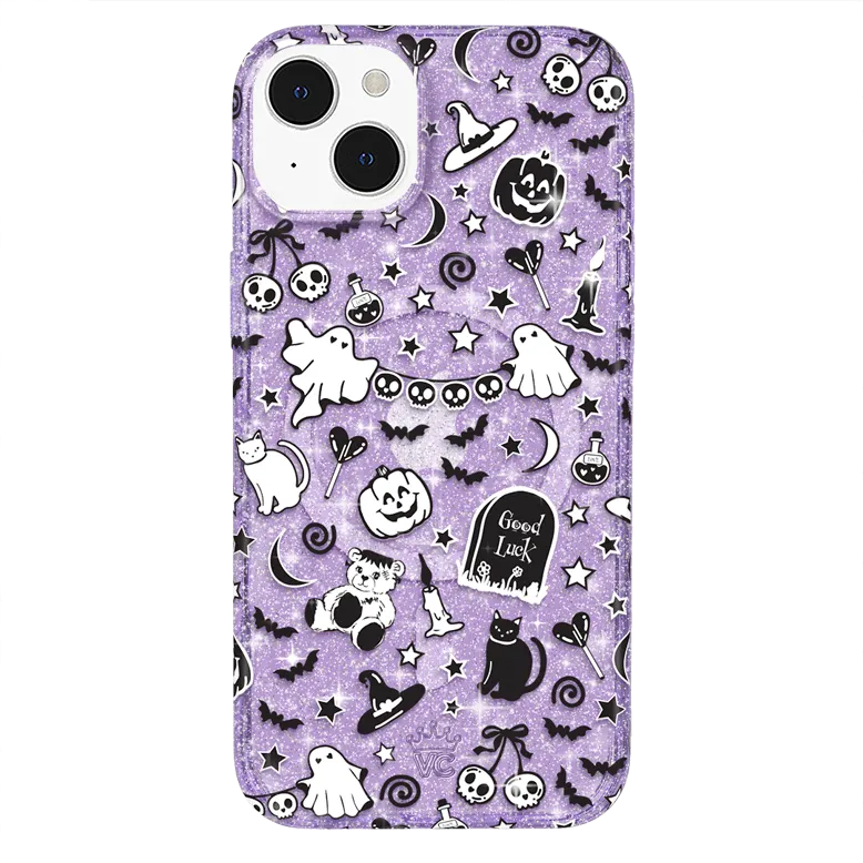 Witchy Lilac Glitter iPhone Case