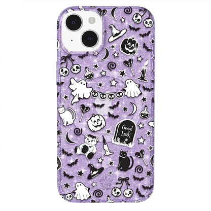 Witchy Lilac Glitter iPhone Case