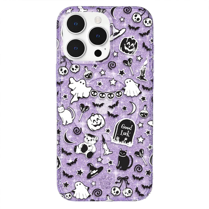 Witchy Lilac Glitter iPhone Case