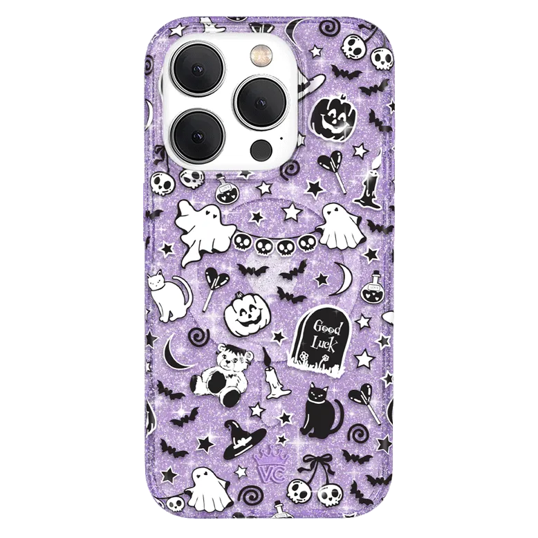 Witchy Lilac Glitter iPhone Case