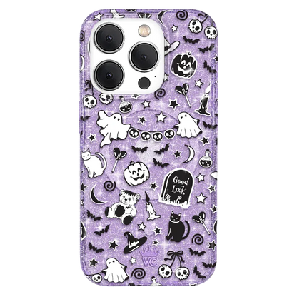 Witchy Lilac Glitter iPhone Case