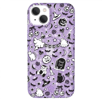 Witchy Lilac Glitter iPhone Case