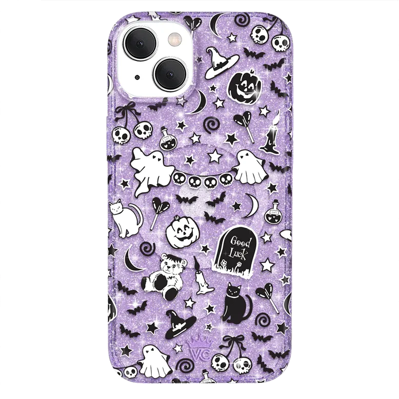 Witchy Lilac Glitter iPhone Case