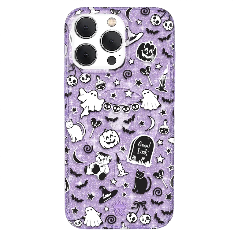 Witchy Lilac Glitter iPhone Case