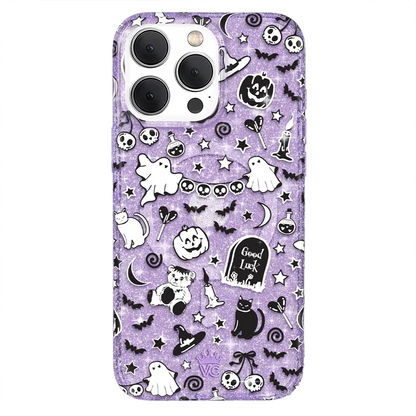Witchy Lilac Glitter iPhone Case