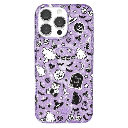 Witchy Lilac Glitter iPhone Case