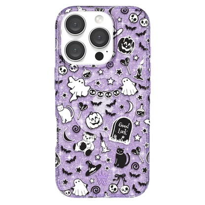 Witchy Lilac Glitter iPhone Case