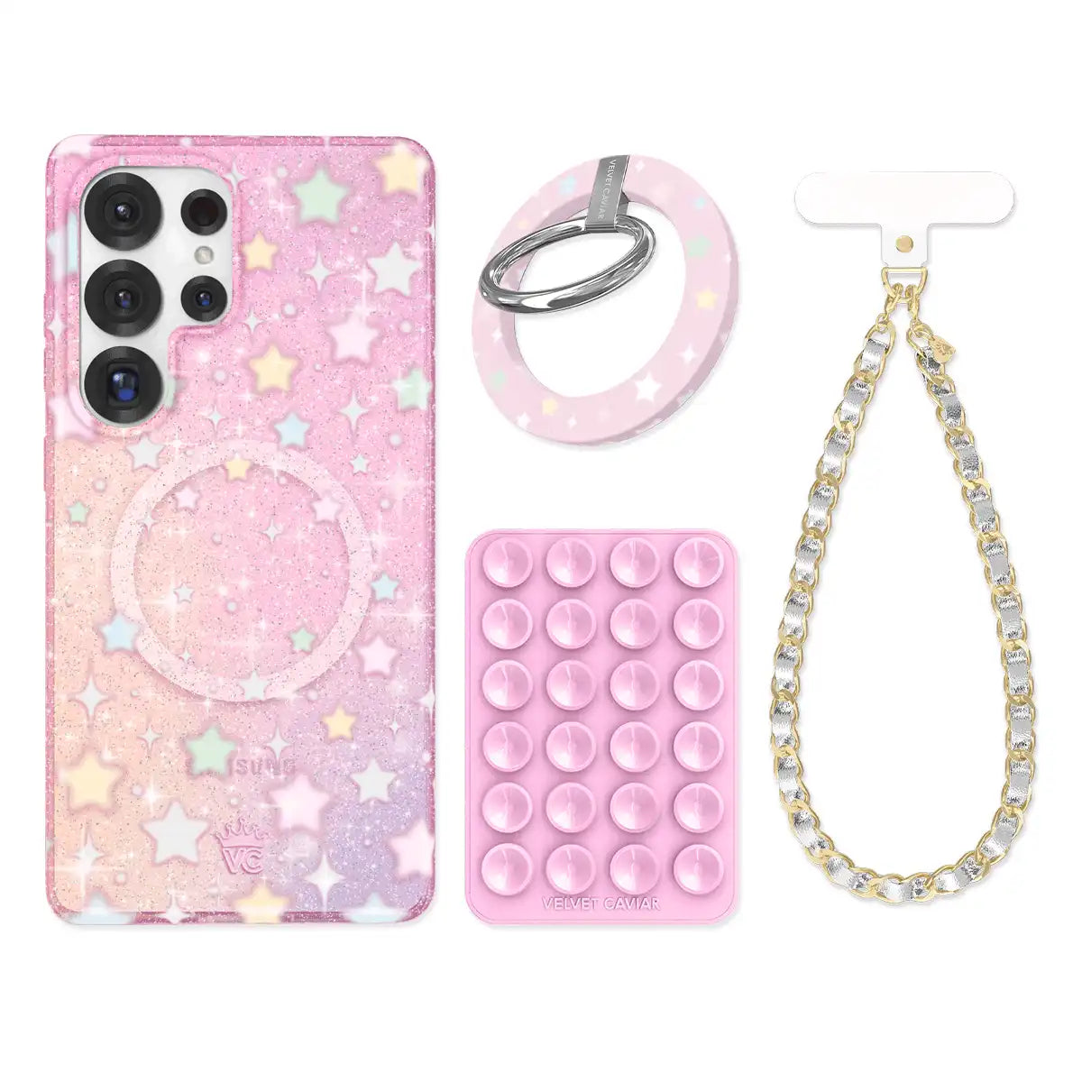 Falling Star Glitter Samsung Bundle Set