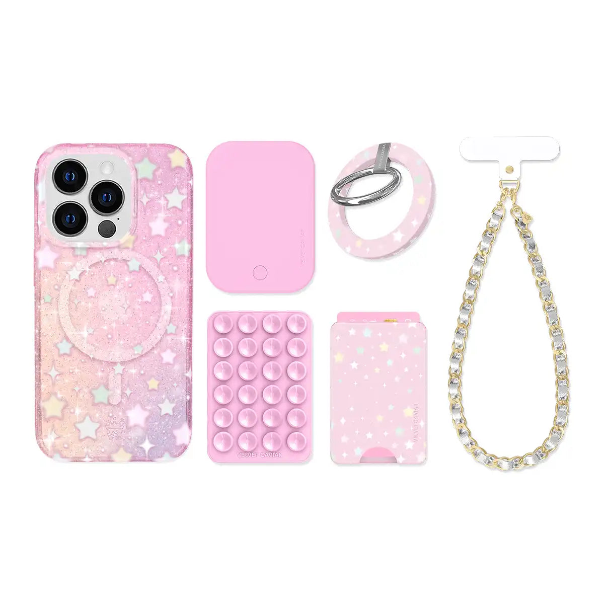 Falling Star Glitter iPhone Bundle Set