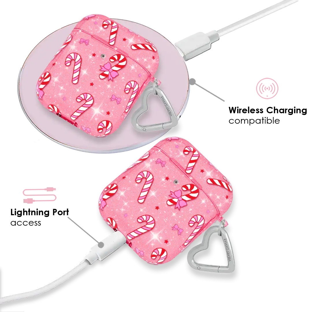 Pink Peppermint Princess AirPod Case