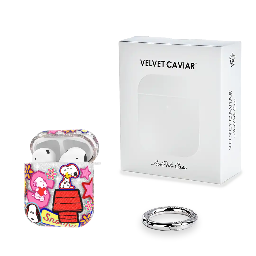 Snoopy Patchwork Glitter AirPod Case