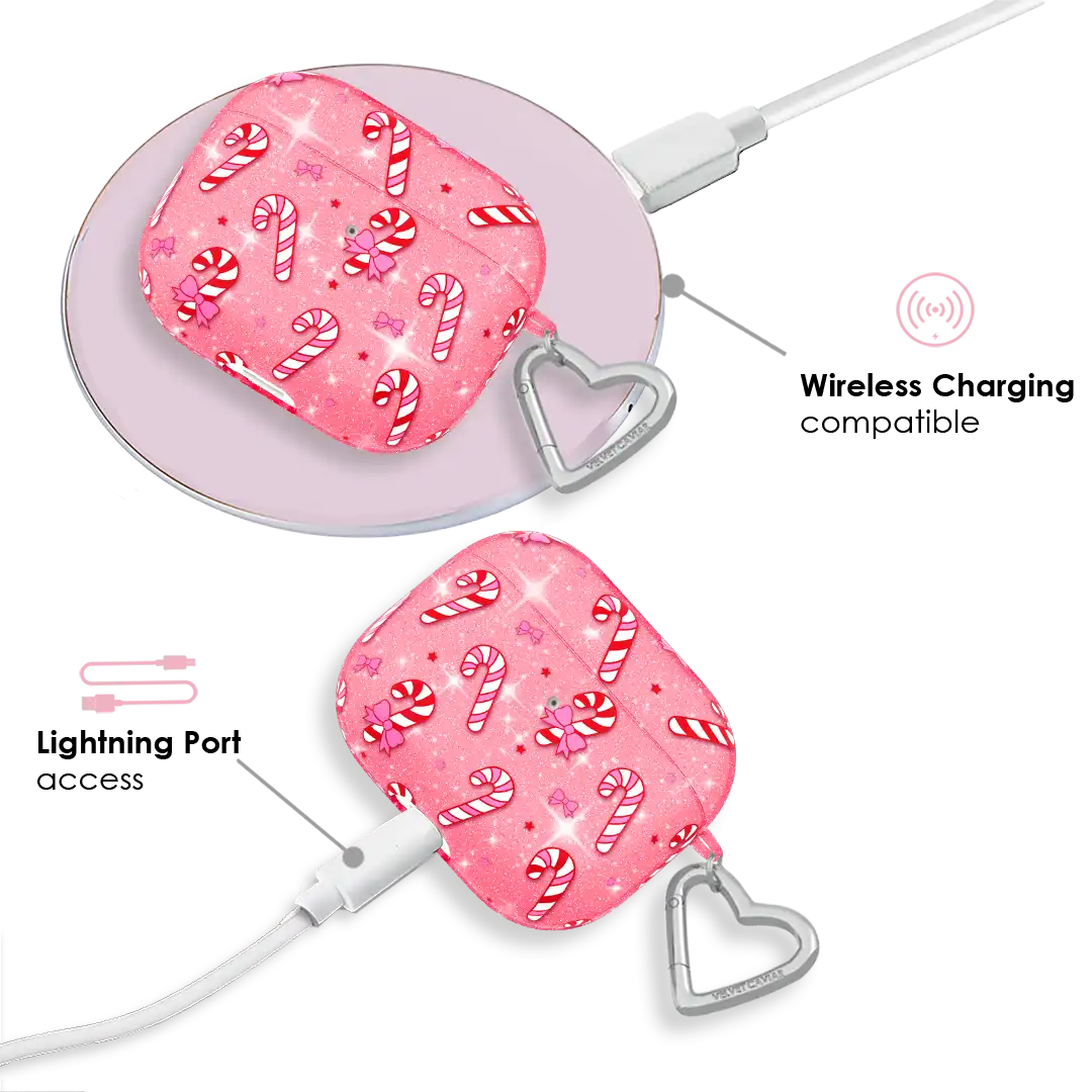 Pink Peppermint Princess AirPod Case