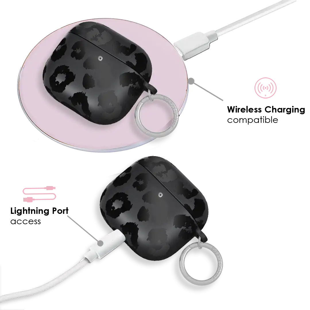Black Leopard AirPod Case
