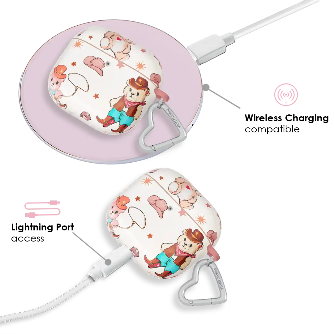 Cowboy Teddy AirPod Case
