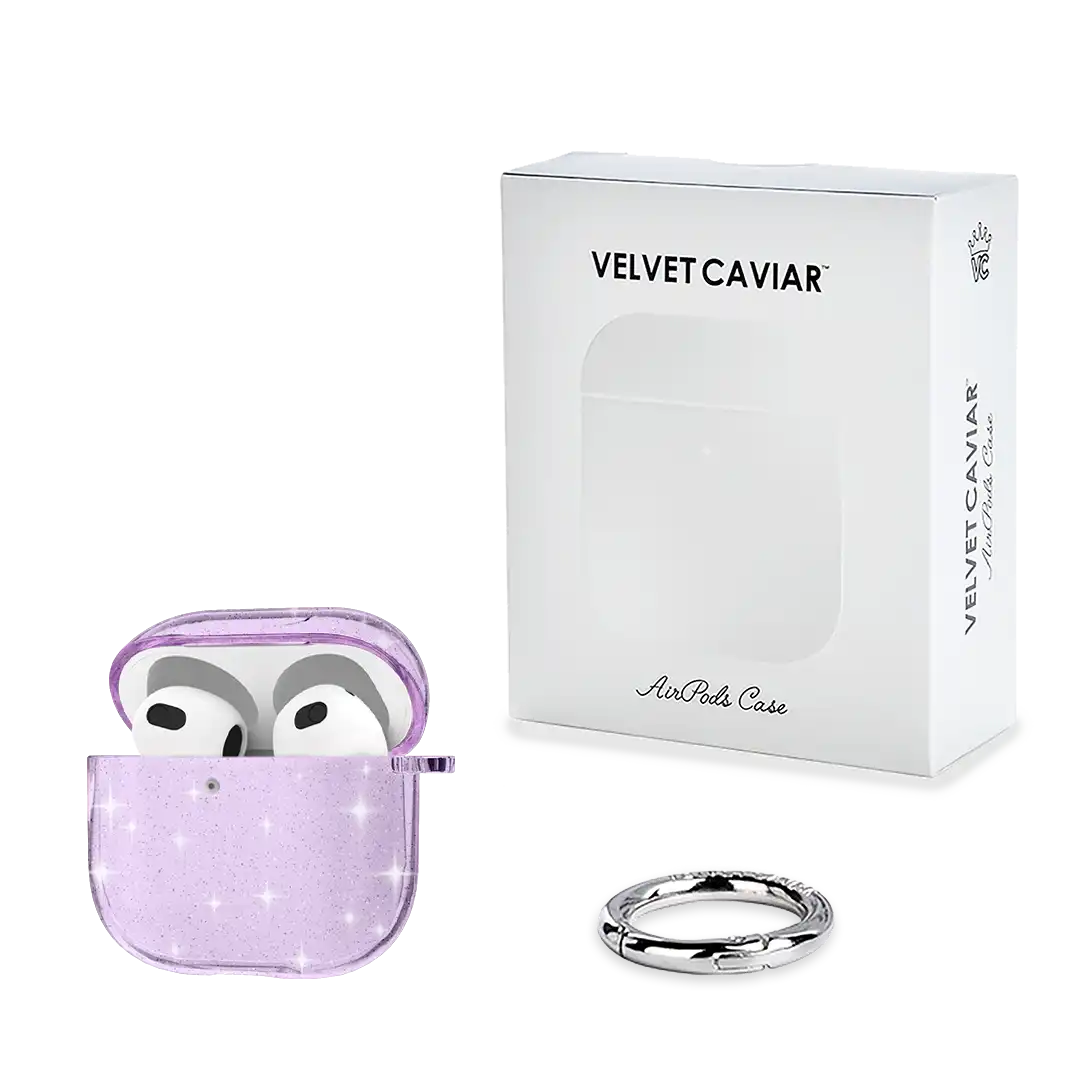 Lilac Stardust AirPod Case