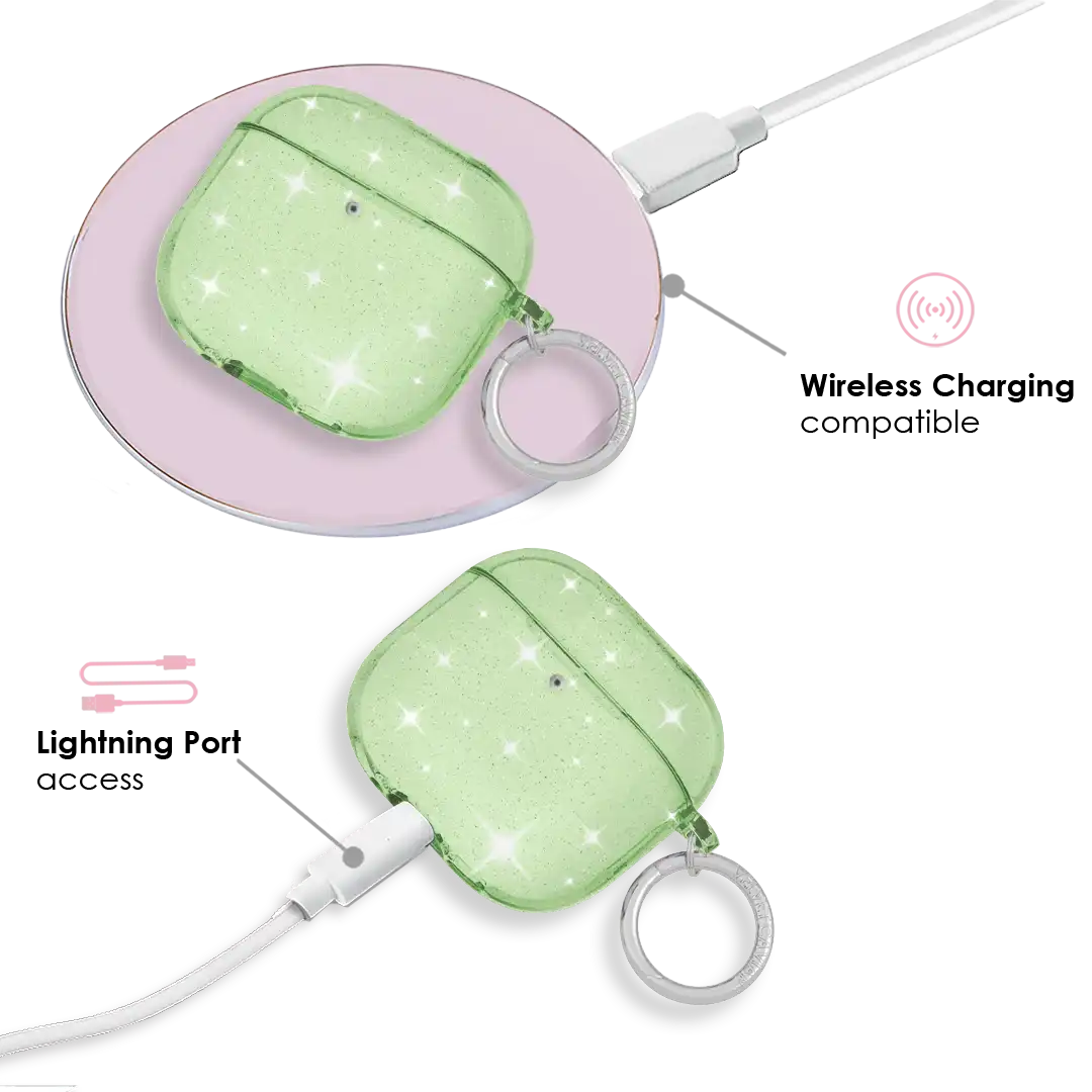 Lime Stardust AirPod Case