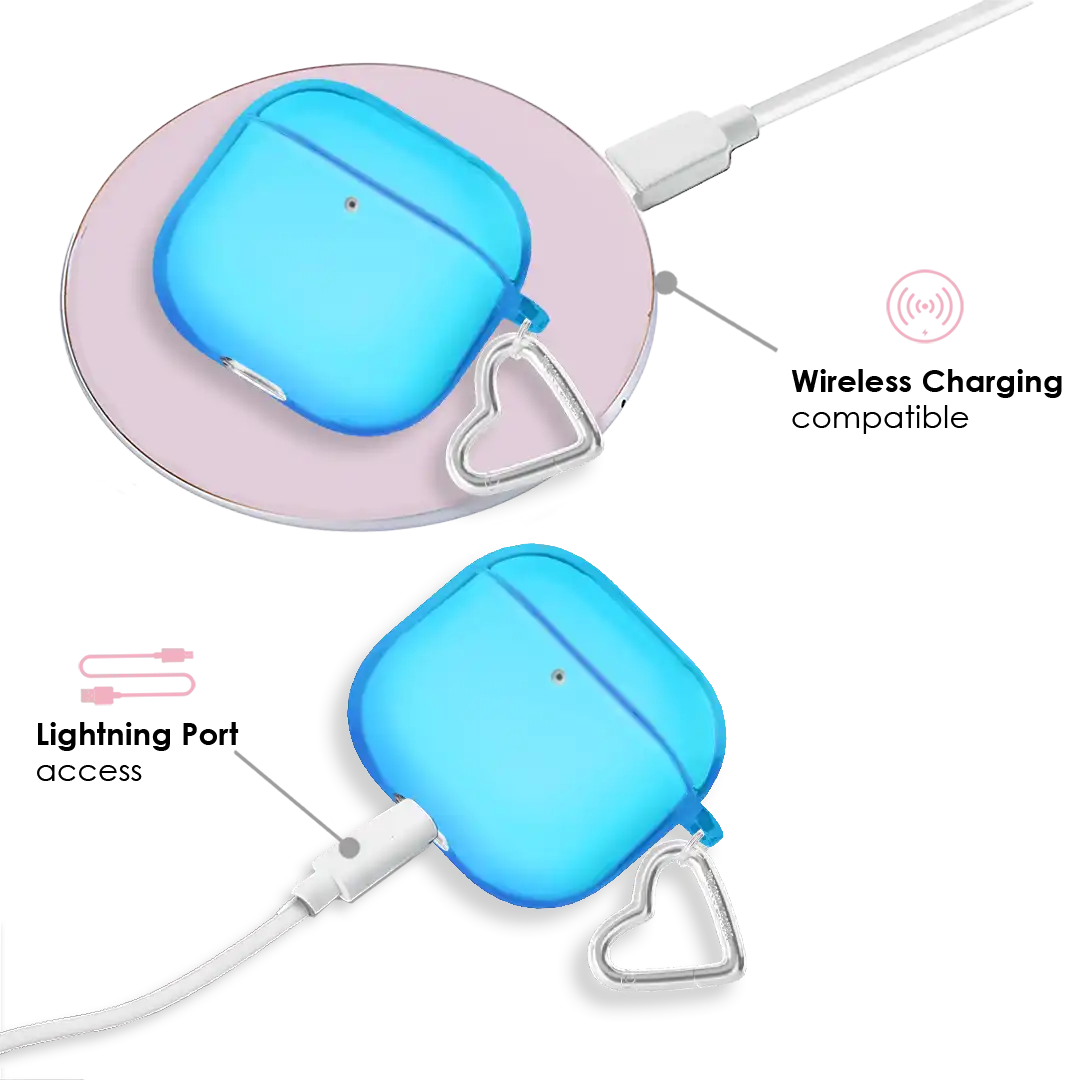 Neon Blue AirPod Case