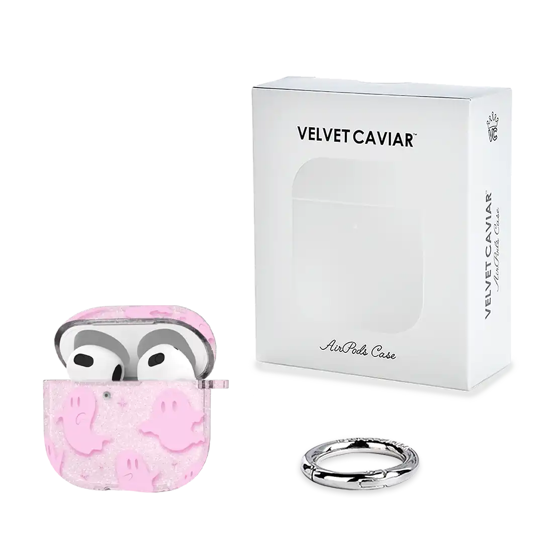 Ghosted Pink Glitter AirPod Case