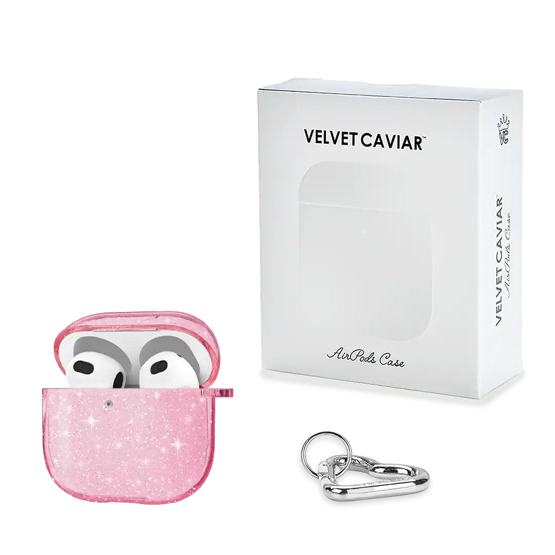 Pink Stardust Glitter AirPod Case