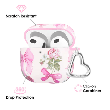 Posie Pink Bow AirPod Case