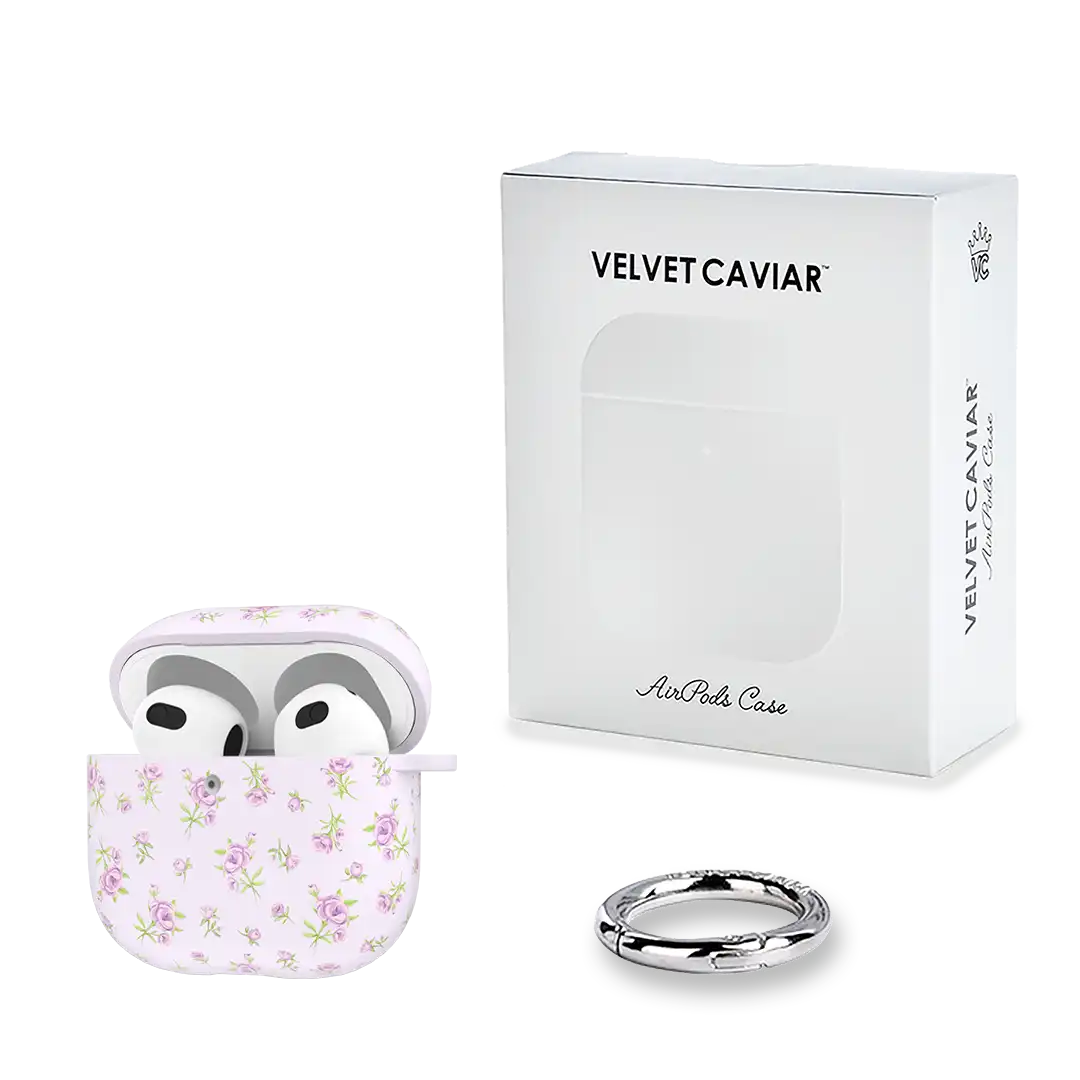 Dainty Lilac Floral AirPod Case