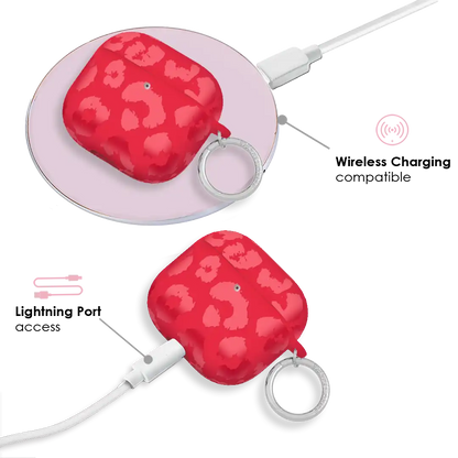 Red Hot Leopard AirPod Case
