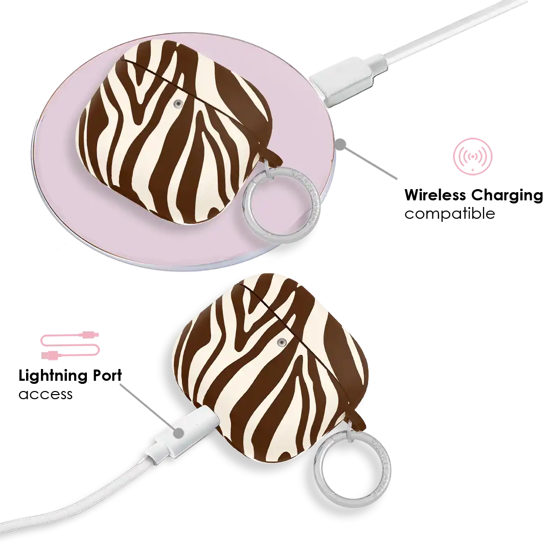 Coco Zebra AirPod Case