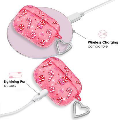 Pink Peppermint Princess AirPod Case