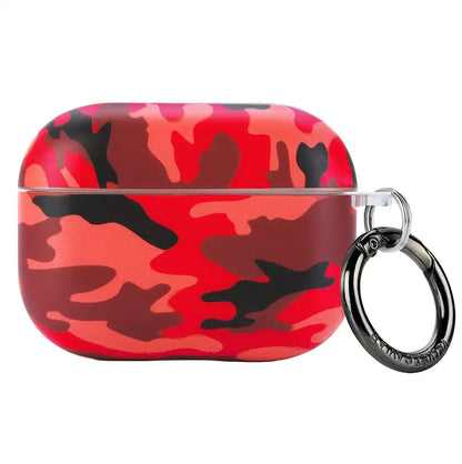 Red Camo Airpods Case
