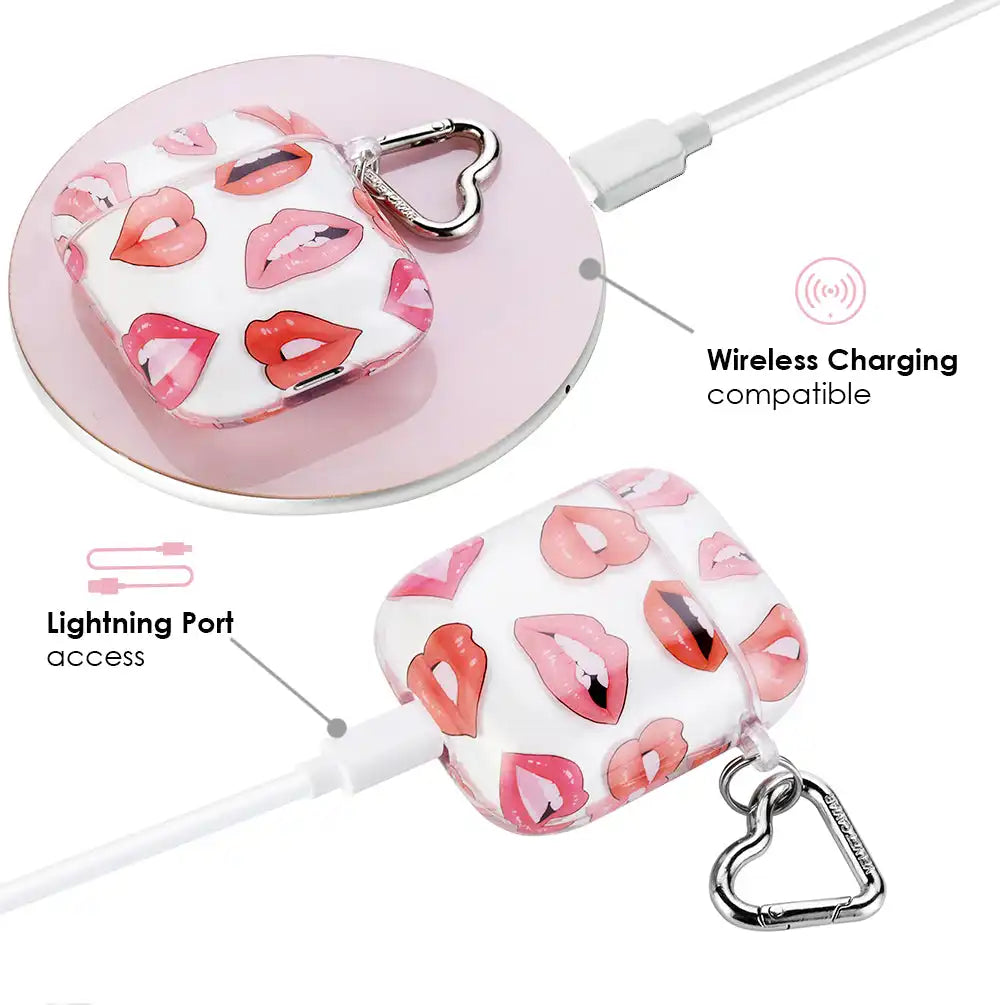 Nude Lips Airpods Case