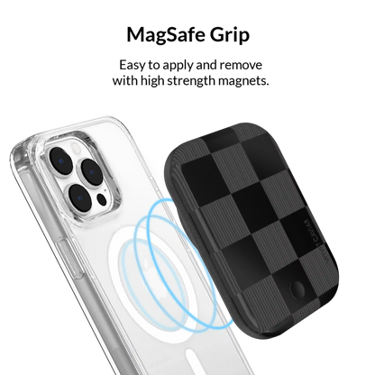 Noir Vibe Checkered Portable MagSafe Charger Power Pack