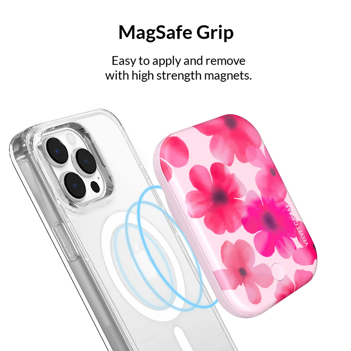 Cherry Blossom Portable MagSafe Charger Power Pack