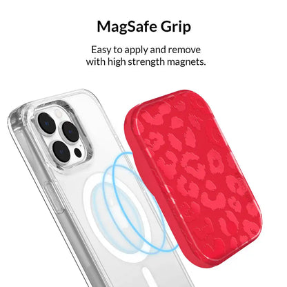 Red Hot Leopard Portable MagSafe Charger Power Pack