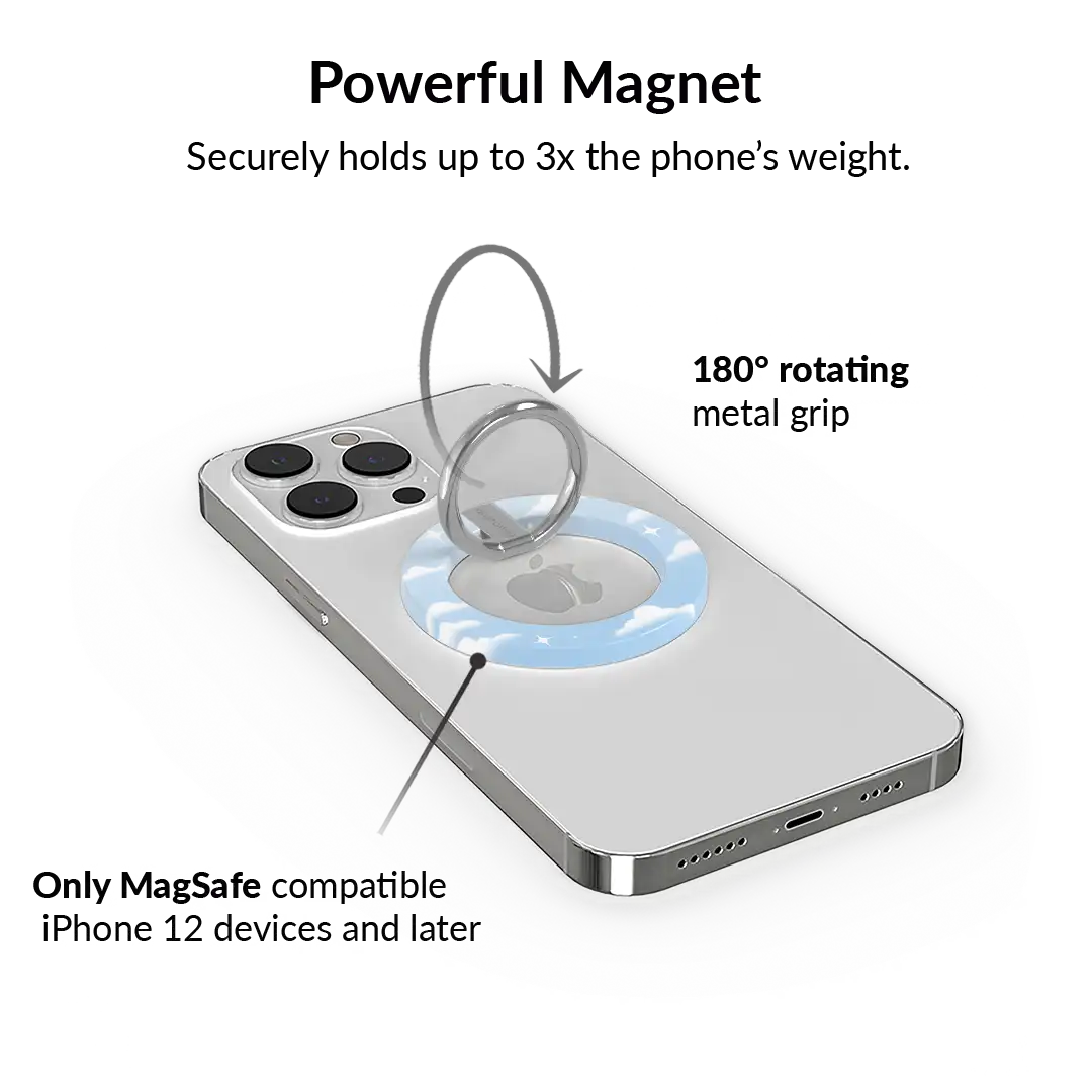 In the Clouds Stardust MagSafe Grip Ring