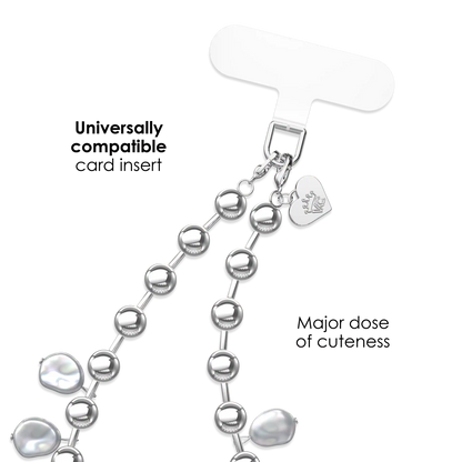 Pearl Drip Chain Phone Charm