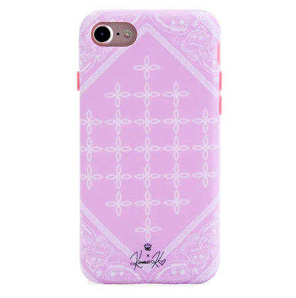 Pink Bandana iPhone Case by Kendall Vertes