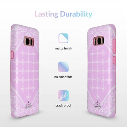 Pink Bandana iPhone Case by Kendall Vertes