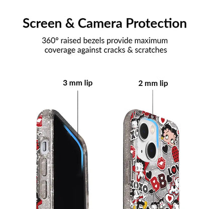 Betty Boop Sassy Glitter iPhone Case