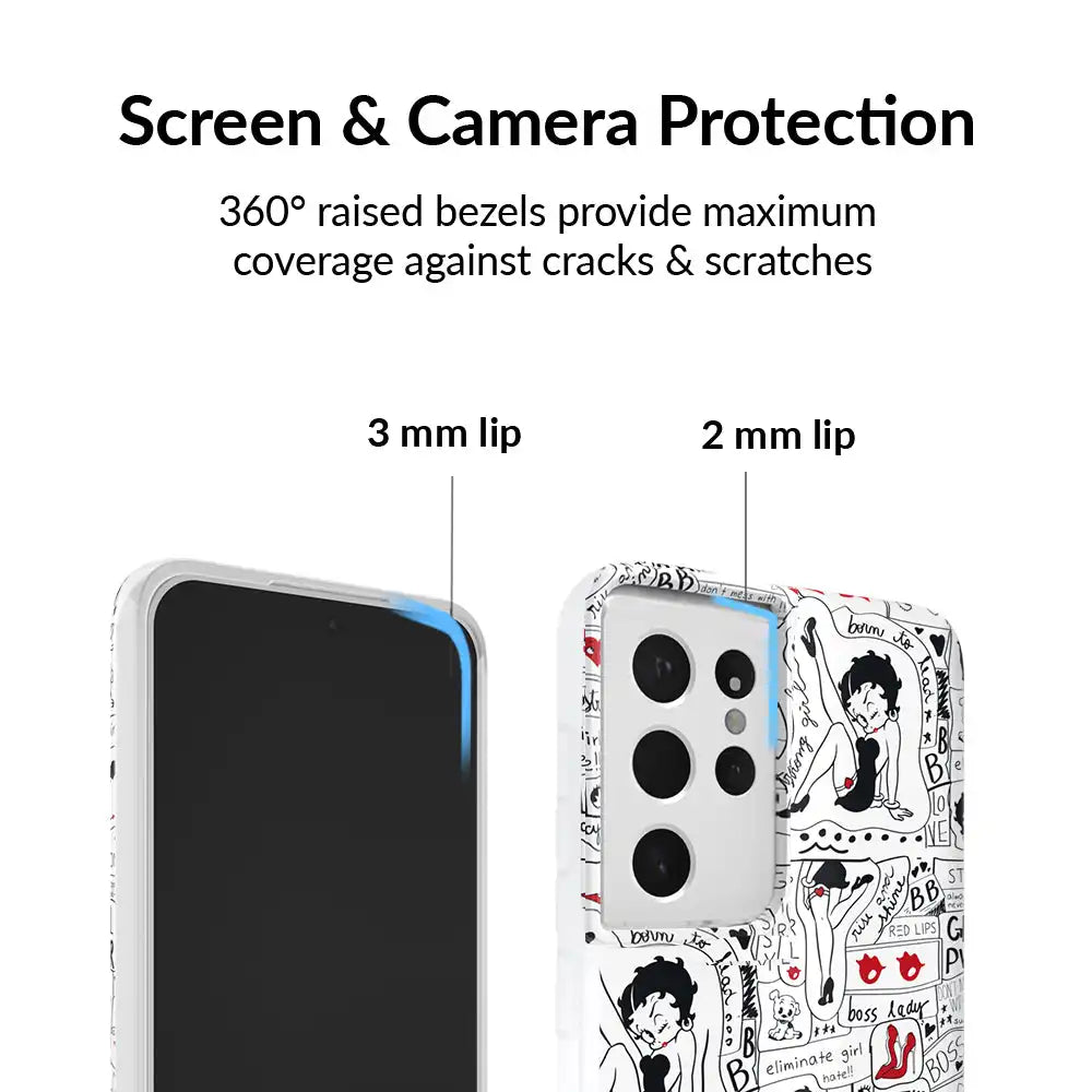 Betty Boop Girl Power Samsung Case