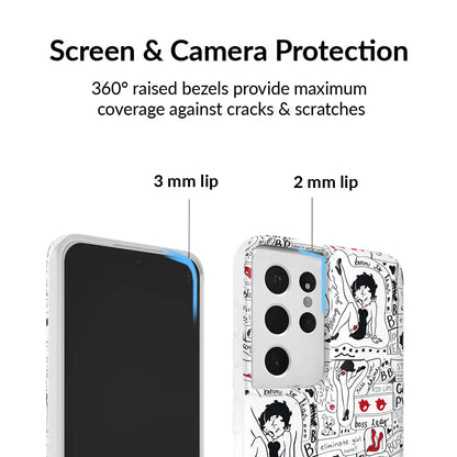Betty Boop Girl Power Samsung Case