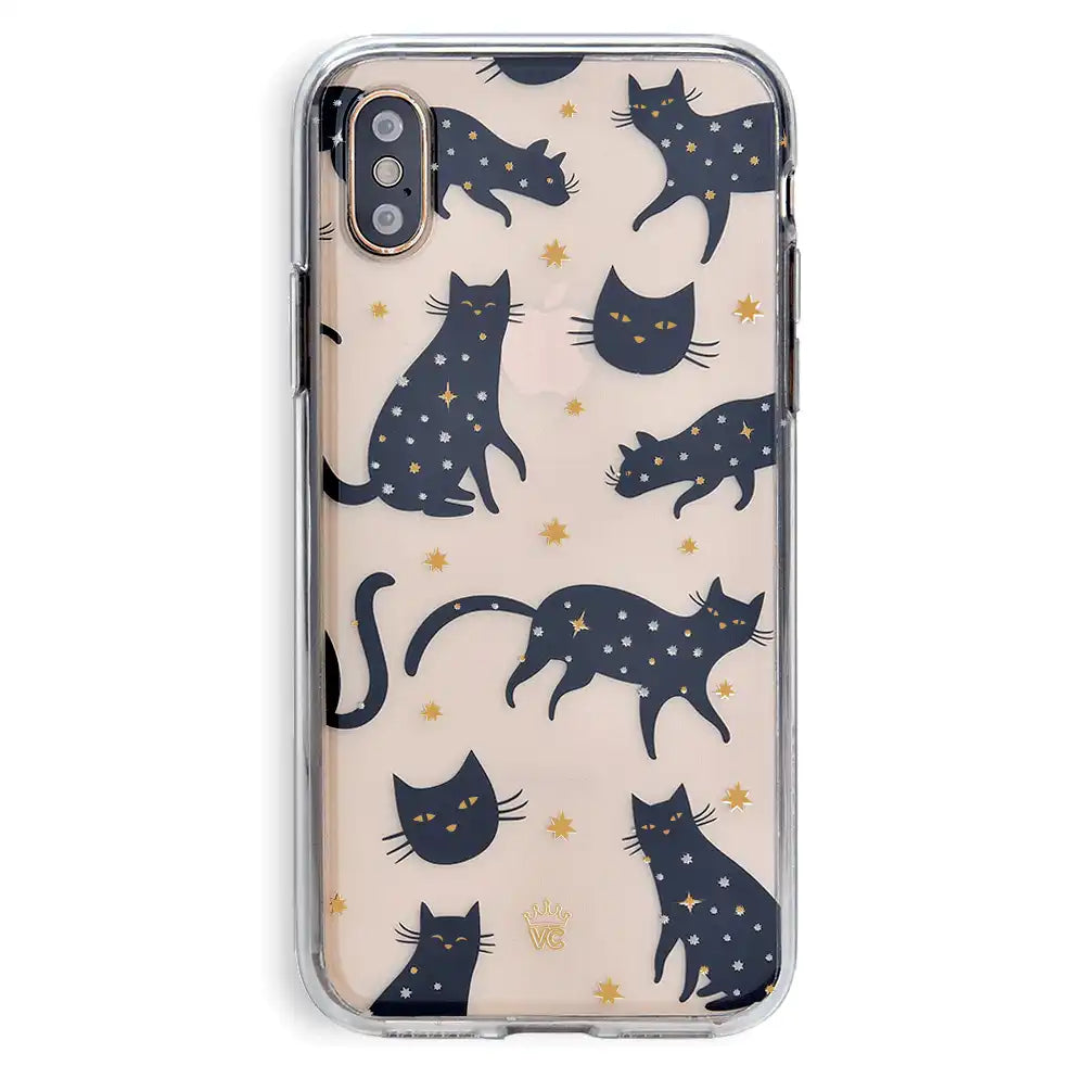 Black Cat Clear iPhone Case
