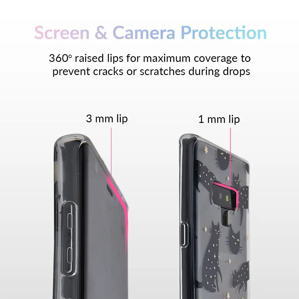 Black Cat Clear Samsung Galaxy Case