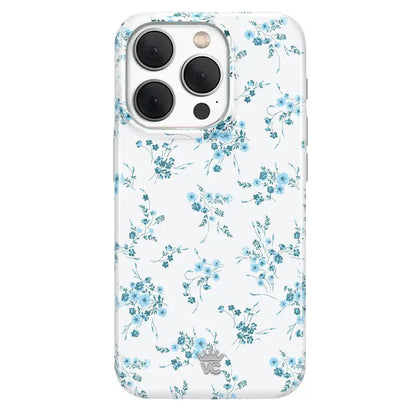French Blue Floral iPhone Case